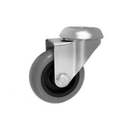 Koło fi. 75mm, meblowe, tworzywo-poliuretan, obud. skrętna, łożysko kulkowe / M77TPUŁ