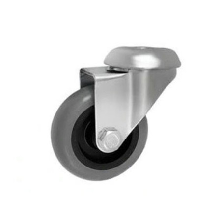 Koło fi. 75mm, meblowe, tworzywo-poliuretan, obud. skrętna, łożysko kulkowe / M77TPUŁ