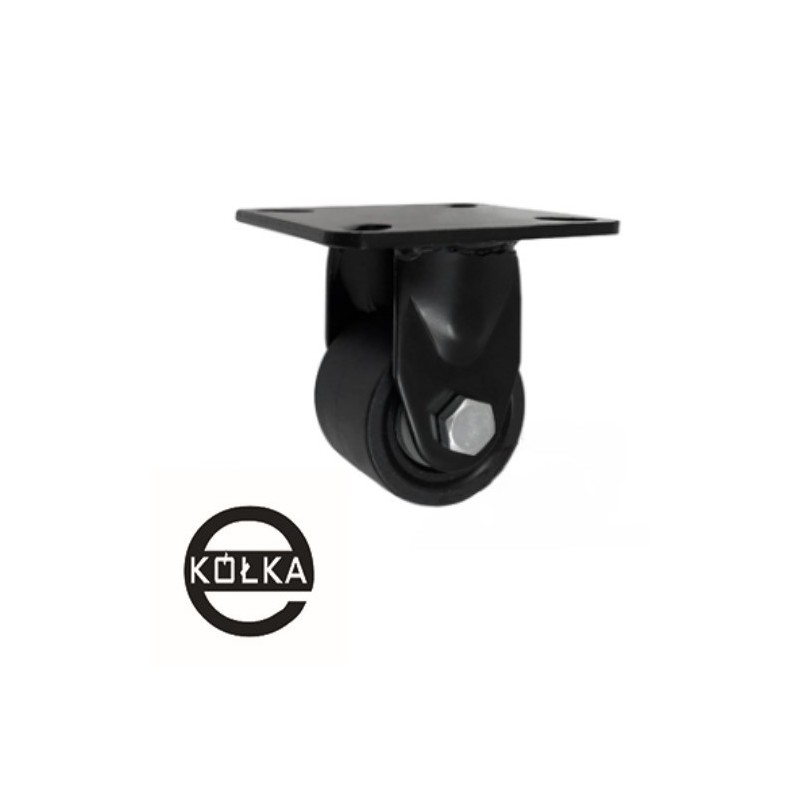 Koło fi. 50 mm poliamiowe czarne, stałe, N: 300kg / M53BNW