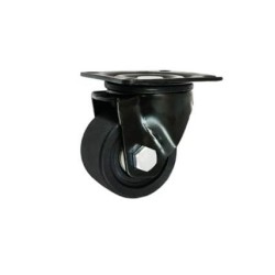 Koło fi. 50 mm poliamiowe czarne, skrętne, N: 300kg / M52BNW