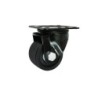 Koło fi. 50 mm poliamiowe czarne, skrętne, N: 300kg / M52BNW