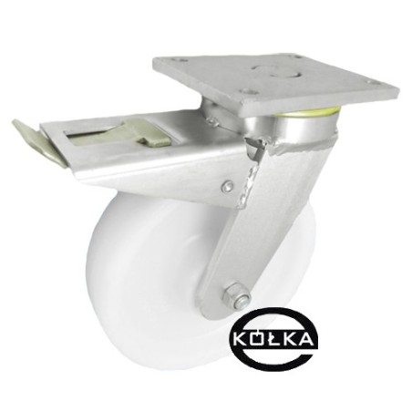 Koło fi. 200 mm w obudowie skrętnej z hamulcem N: 750kg / 65BNDH