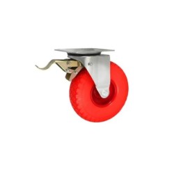 Koło fi. 260mm piankowe, skrętne z hamulcem, N: 100kg, łoż. kulk / 2605MPŁH