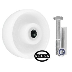 Koło fi. 80 mm tworzywowe + zestaw montażowy, N: 120kg / 2B
