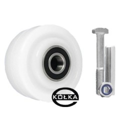 Koło fi. 80 mm tworzywowe + zestaw montażowy, N: 400kg  /  2BN