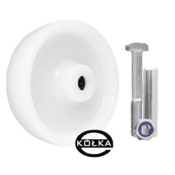 Koło fi. 125 mm tworzywowe + zestaw montażowy, N: 250kg / 21B