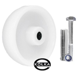 Koło fi. 160 mm tworzywowe + zestaw montażowy, N: 200kg / 41B