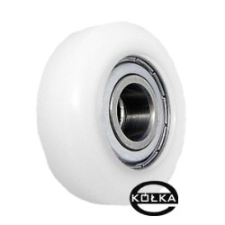 Rolka fi. 52,5 mm tworzywowa z łożyskiem, do bram / R-52,5