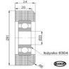 Rolka fi. 81 mm tworzywowa ułożyskowana, do bram / R-81