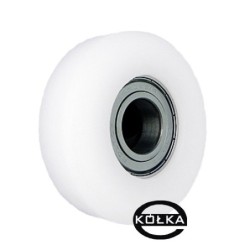 Rolka fi. 91 mm tworzywowa ułożyskowana, do bram / R-91/20