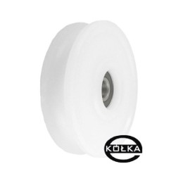 Rolka fi. 100mm 16Ł tworzywowa profilowana z łożyskiem / C100/16Ł