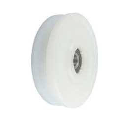 Rolka fi. 100mm 10Ł tworzywowa profilowana z łożyskiem / C100/10Ł