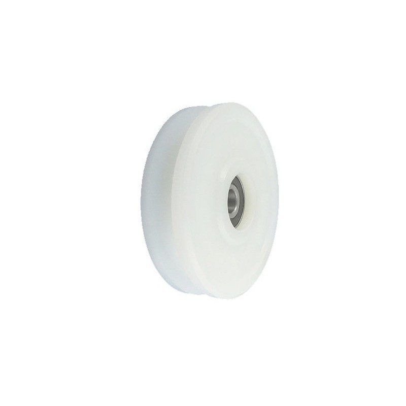 Rolka fi. 100mm 10Ł tworzywowa profilowana z łożyskiem / C100/10Ł