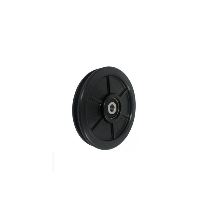 Rolka fi. 120mm 10Ł tworzywowa profilowana z łożyskiem / C120/10Ł