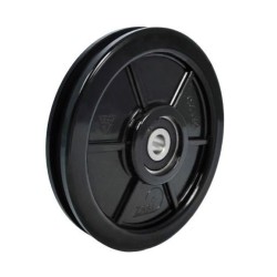 Rolka fi. 120mm 6Ł tworzywowa profilowana z łożyskiem / C120/6Ł