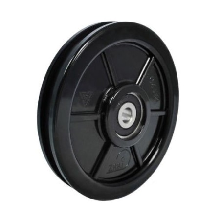 Rolka fi. 120mm 6Ł tworzywowa profilowana z łożyskiem / C120/6Ł