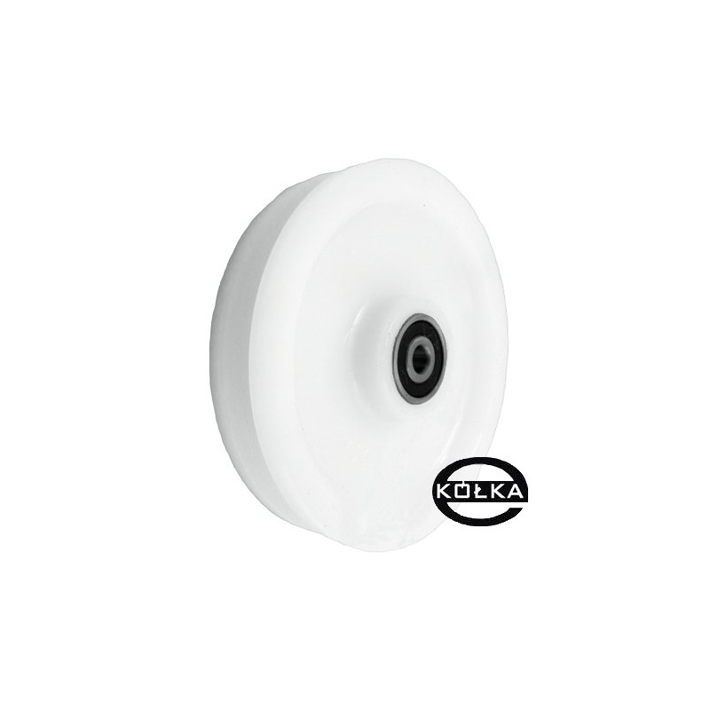 Rolka fi. 150mm 14Ł tworzywowa profilowana z łożyskiem / C150/14Ł/15