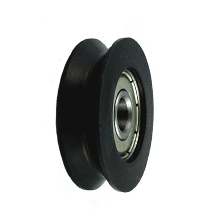 Rolka fi. 29mm 6Ł tworzywowa profilowana z łożyskiem / C29/6Ł