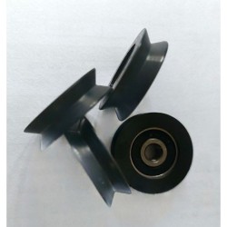 Rolka fi. 29mm 6Ł tworzywowa profilowana z łożyskiem / C29/6Ł