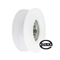 Rolka fi. 45mm 6Ł tworzywowa profilowana ułożyskowana / C45/6Ł