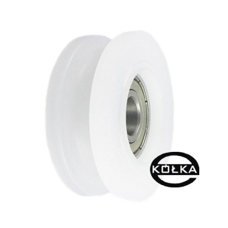 Rolka fi. 45mm 6Ł tworzywowa profilowana ułożyskowana / C45/6Ł