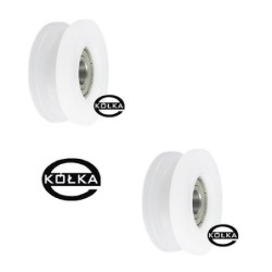 Rolka fi. 45mm 6Ł tworzywowa profilowana ułożyskowana / C45/6Ł