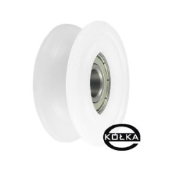 Rolka fi. 45mm 10Ł tworzywowa profilowana z łożyskiem / C45/10Ł
