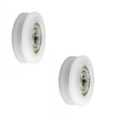 Rolka fi. 45mm 10Ł tworzywowa profilowana z łożyskiem / C45/10Ł