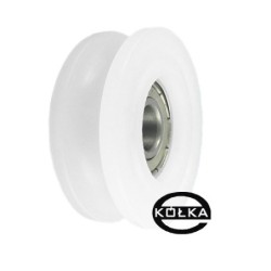 Rolka fi. 45mm 8Ł tworzywowa profilowana z łożyskiem / C45/8Ł