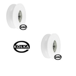Rolka fi. 45mm 8Ł tworzywowa profilowana z łożyskiem / C45/8Ł