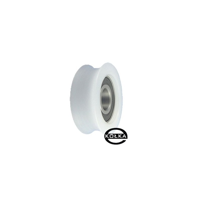 Rolka fi. 50mm 24Ł tworzywowa profilowana z łożyskiem / C50/24Ł