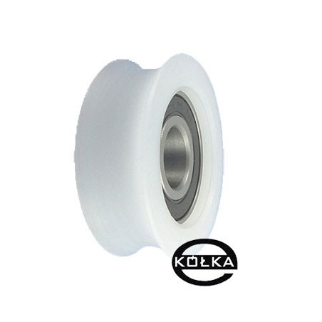 Rolka fi. 50mm 24Ł tworzywowa profilowana z łożyskiem / C50/24Ł