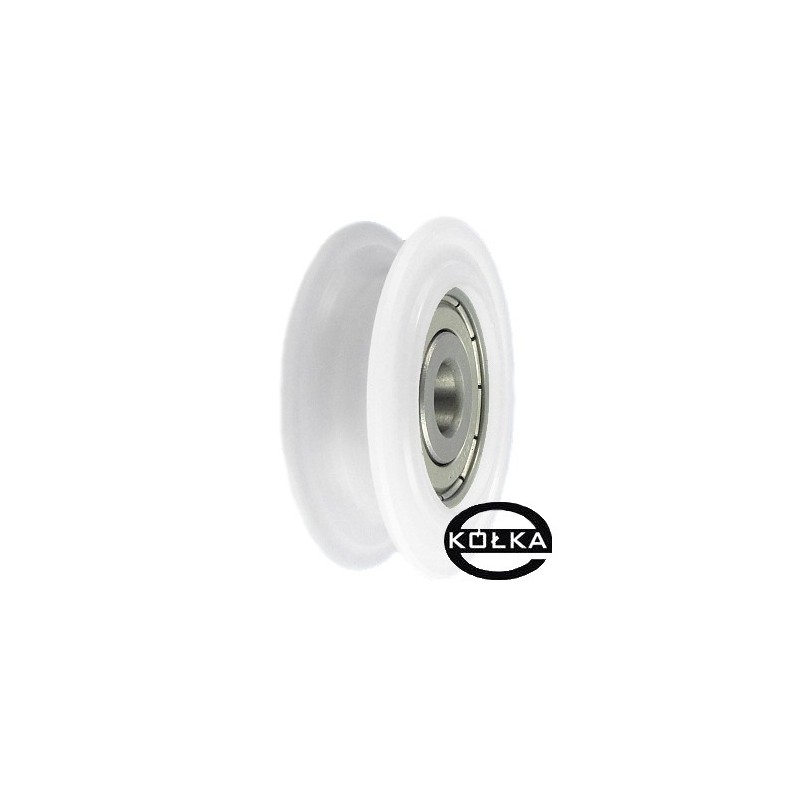 Rolka fi. 52mm 10Ł tworzywowa profilowana z łożyskiem / C52/10Ł