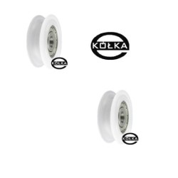 Rolka fi. 52mm 10Ł tworzywowa profilowana z łożyskiem / C52/10Ł
