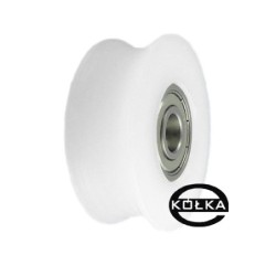 Rolka fi. 52mm 24Ł tworzywowa profilowana z łożyskiem / C52/24Ł