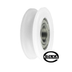 Rolka fi. 52mm 5Ł tworzywowa profilowana z łożyskiem / C52/5Ł/15