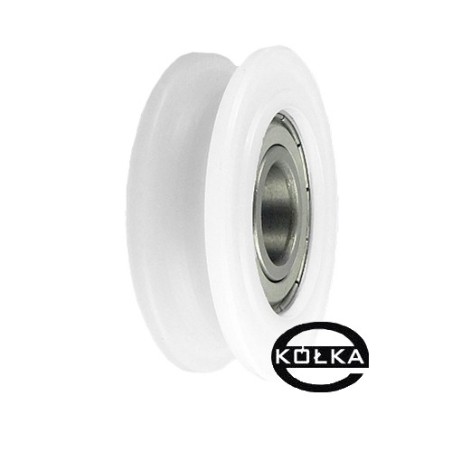Rolka fi. 52mm 5Ł tworzywowa profilowana z łożyskiem / C52/5Ł/15