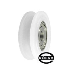 Rolka fi. 52mm 6Ł tworzywowa profilowana z łożyskiem / C52/6Ł