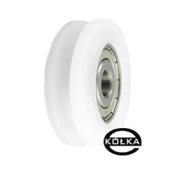 Rolka fi. 52mm 6Ł tworzywowa profilowana z łożyskiem / C52/6Ł/15