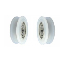 Rolka fi. 52mm 8Ł tworzywowa profilowana z łożyskiem / C52/8Ł