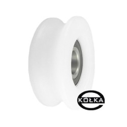 Rolka fi. 59mm 16Ł tworzywowa profilowana z łożyskiem / C59/16Ł