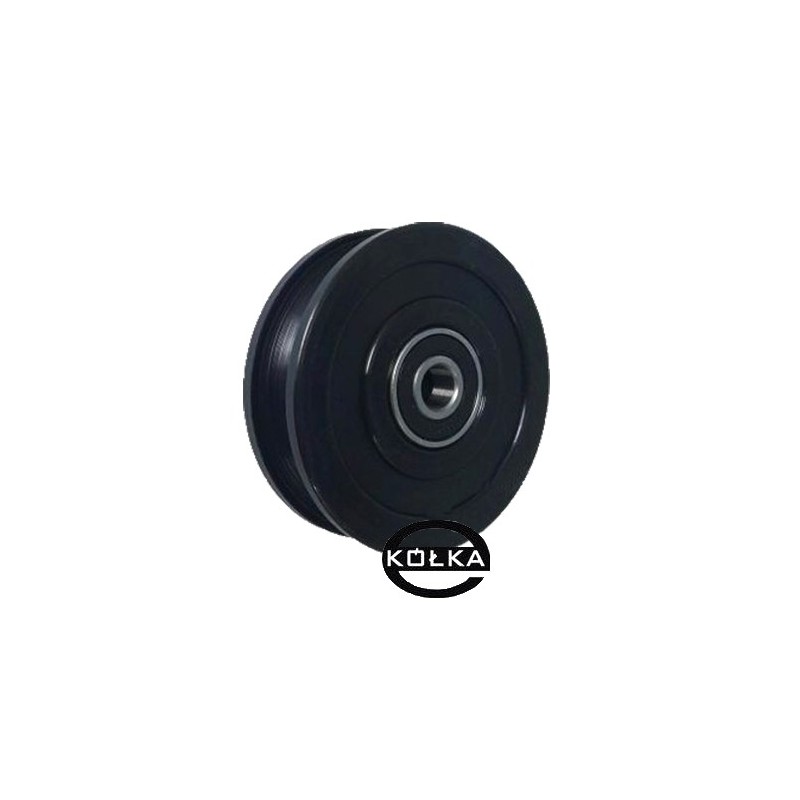 Rolka fi. 60mm 12Ł tworzywowa profilowana z łożyskiem / C60/18/12Ł/8