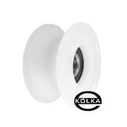 Rolka fi. 60mm 25Ł tworzywowa profilowana z łożyskiem / C60/25Ł