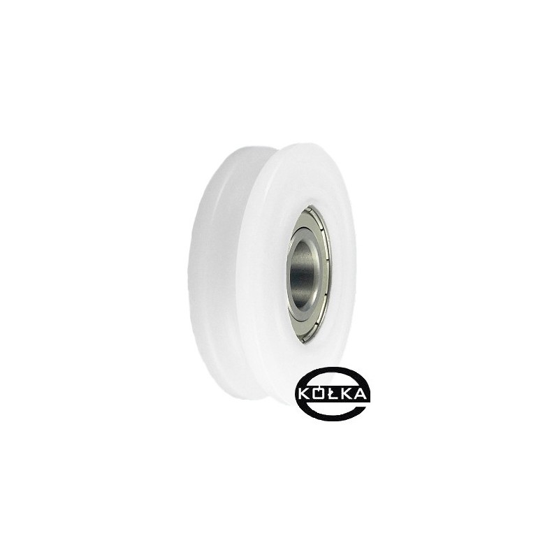 Rolka fi. 60mm 5Ł tworzywowa profilowana z łożyskiem / C60/5Ł/15