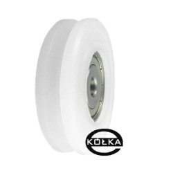 Rolka fi. 60mm 5Ł tworzywowa profilowana z łożyskiem / C60/5Ł/8