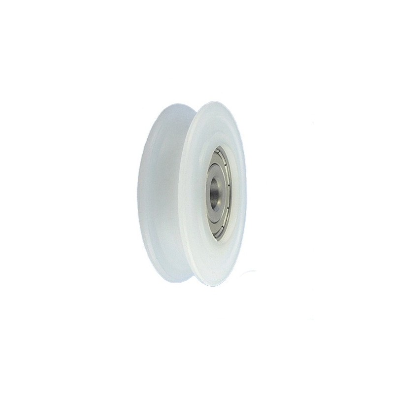 Rolka fi. 60mm 6Ł tworzywowa profilowana z łożyskiem / C60/6Ł