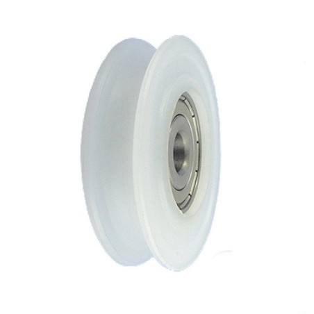 Rolka fi. 60mm 6Ł tworzywowa profilowana z łożyskiem / C60/6Ł