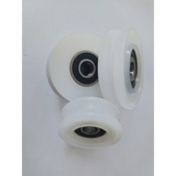 Rolka fi. 60mm 6Ł tworzywowa profilowana z łożyskiem / C60/6Ł