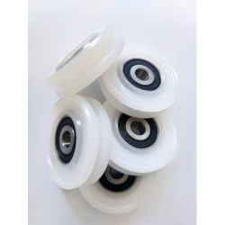 Rolka fi. 60mm 6Ł tworzywowa profilowana z łożyskiem / C60/6Ł/15