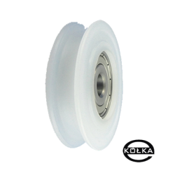 Rolka fi. 60mm 8Ł tworzywowa profilowana z łożyskiem / C60/8Ł/15